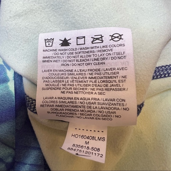 NIKE Pro Women Jacket Quarter Zip Dri-Fit Medium Blue Green Active Thumb Strap - Picture 7 of 9